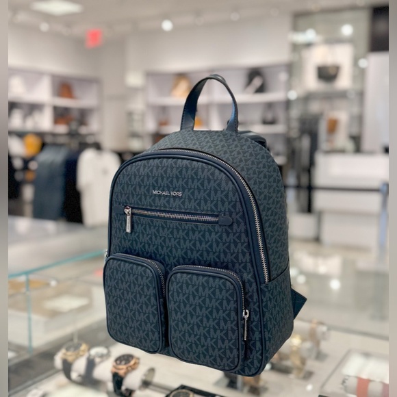 Michael Kors Jet Set Item Medium Backpack MK Admiral Multi - Picture 4 of 14